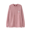 Street Patch Letter Three-dimensional Embroidered Deerskin Velvet Sweater
