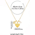 Ciondolo Madre con lettera d'amore per la Festa della Mamma, pendente in argento con incisioni eleganti, prodotto Valstrend Shop
