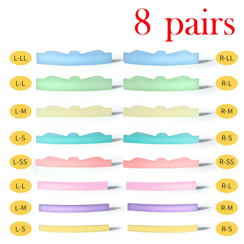 Pad di protezione in silicone Valstrend shop per ciglia, evita il contatto durante extension e curvatura delle ciglia.
