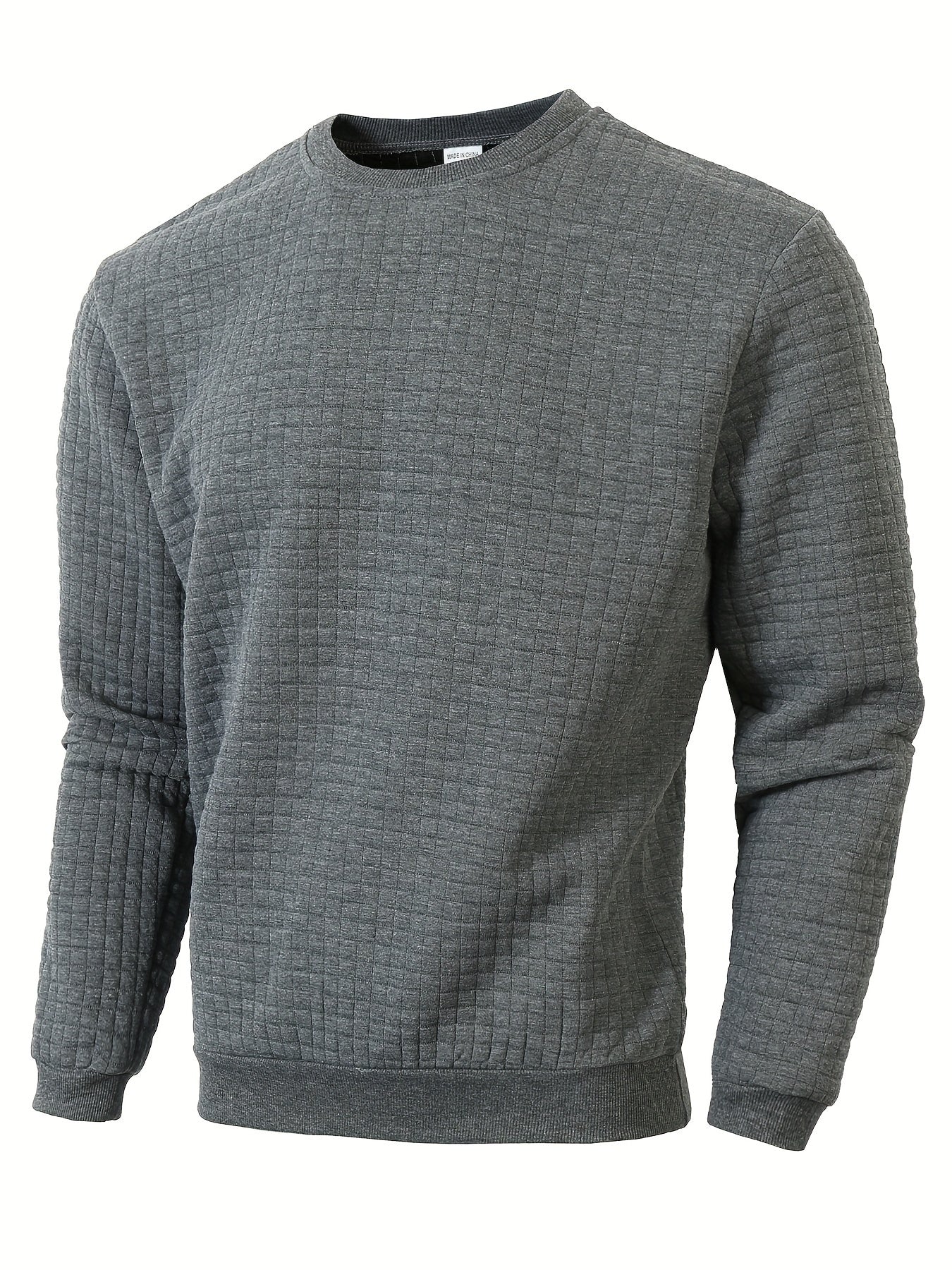 Maglione da uomo Valstrend, casual e traspirante, manica lunga, collo rotondo, stile loose, ideale per uscite in città e attività all’aperto.