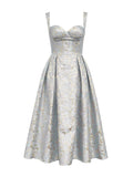 Vestito senza maniche Valstrend Princess con fiore tridimensionale, abito estivo elegante per donna