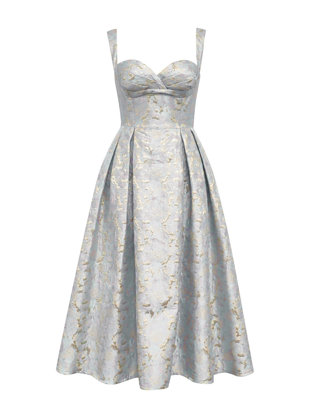 Vestito senza maniche Valstrend Princess con fiore tridimensionale, abito estivo elegante per donna