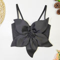 Three-dimensional Bow Big Flower Fishbone Bra Outer Wear Carnival Women's Exaggerated Top