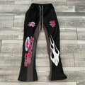 Pantaloni a campana in stile casual autunno/inverno, stampa 3D, Valstrend, pantaloni larghi e comodi per moda casual.