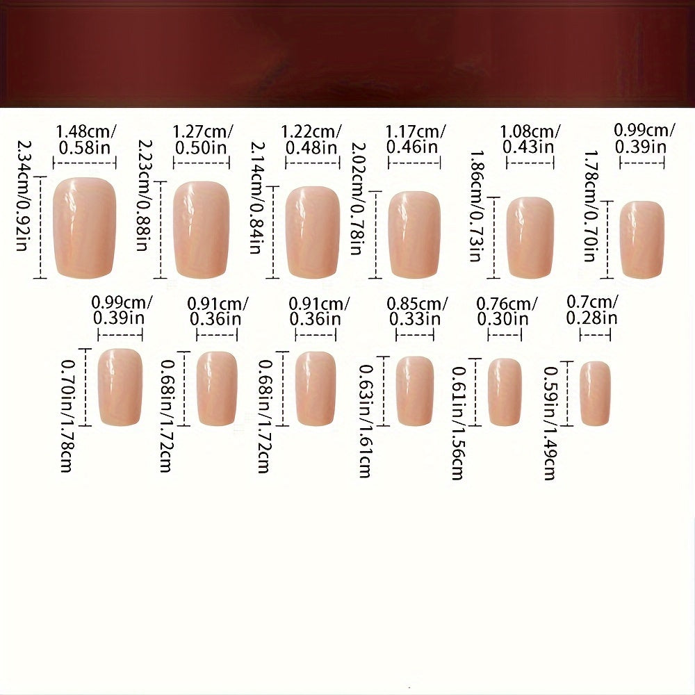 Set di 24 smalti finti quadrati lucidi con design floreale colorato, unghie finte press-on stile francese per donne e ragazze.