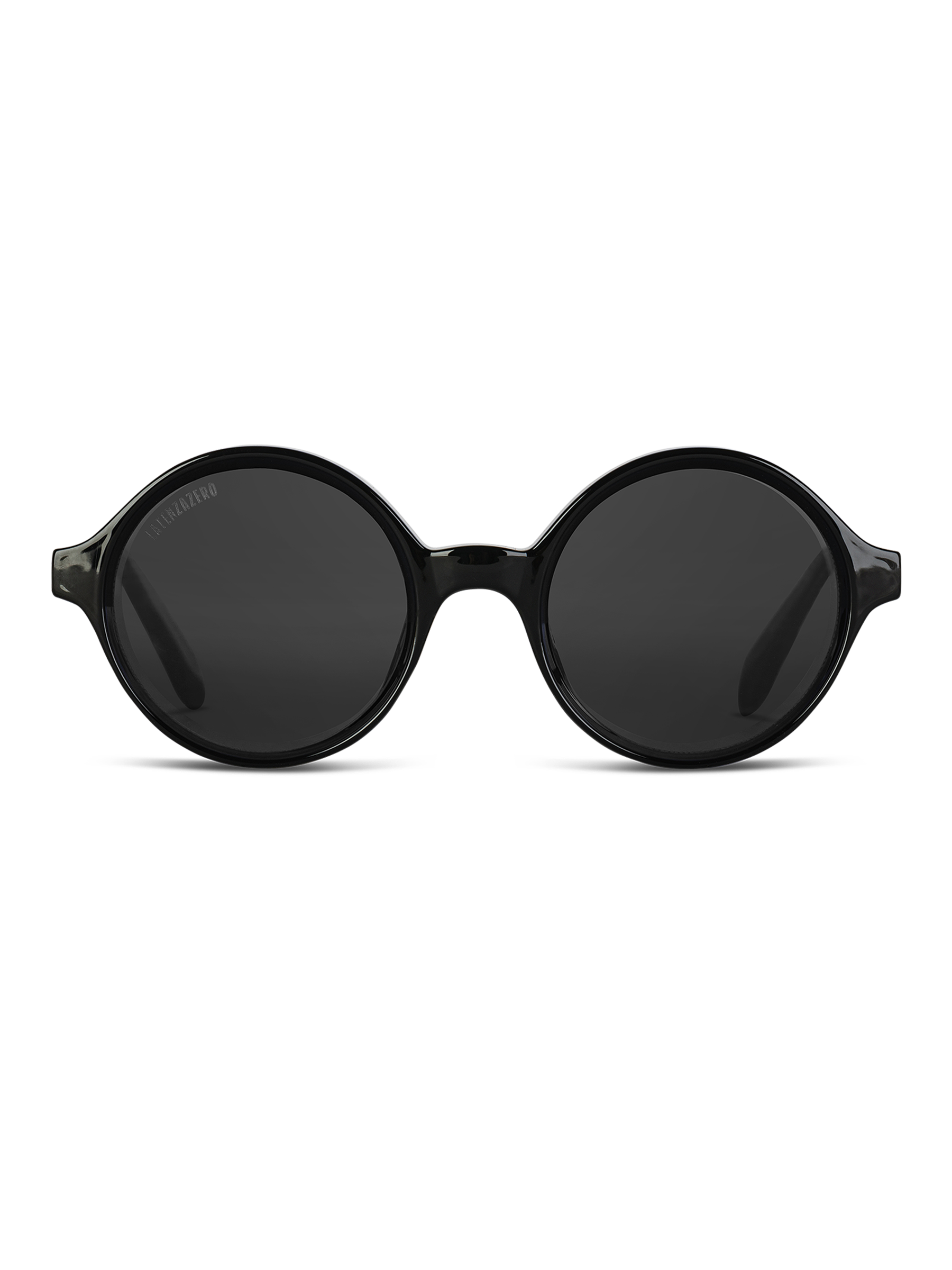 Occhiali da sole Latenzazero Radiance con montatura nera e lenti scure, stile moderno e elegante.