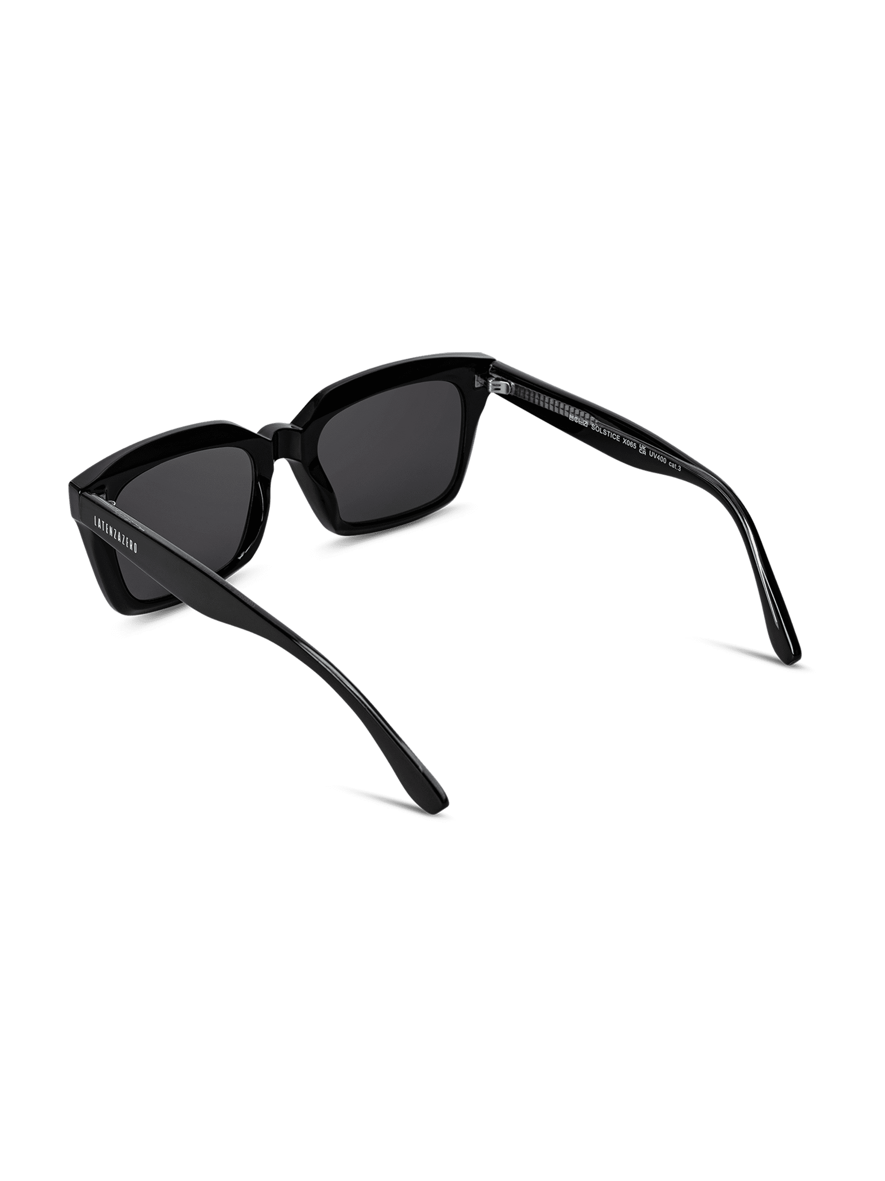 Occhiali da sole Latenzazero Resonance nero, stile moderno con montatura elegante e lenti scure.