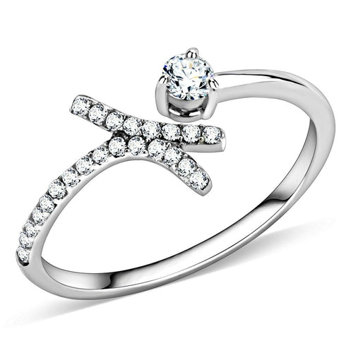 Anello in acciaio inossidabile lucido senza placcatura con grado AAA, design elegante e lucido, di marca Sajishop.