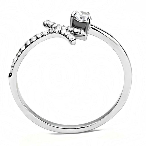 Anello in acciaio inossidabile lucido ad alto lucido senza placcatura con gradazione AAA, prodotto da Sajishop.