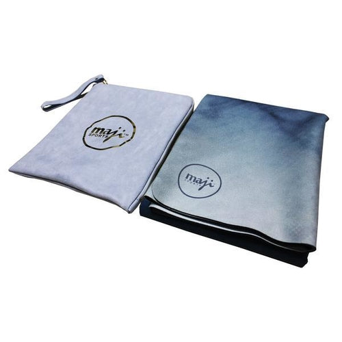 Tappetino da yoga da viaggio in suede e gomma naturale Sajishop, superficie morbida e antiscivolo per esercizi di yoga.