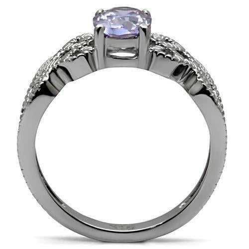 Anello in acciaio inossidabile lucido di alta qualità senza placcatura, modello TK079 di Sajishop, con finitura lucida e design semplice
