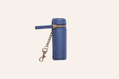 Porta lipstick Sajishop blu con scomparto per conservare facilmente il rossetto, design compatto e pratico.
