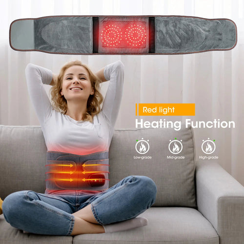 Cintura lombare di supporto Sajishop con funzione di massaggio e terapia termica per il sollievo dal dolore alla schiena.