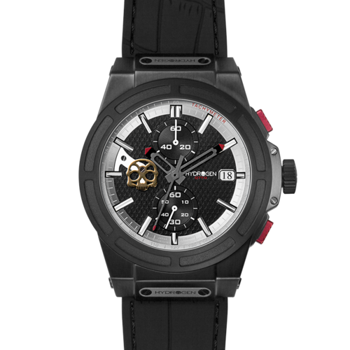 Orologio Otto Chrono All Black di Sajishop con cassa nera, quadrante e cinturino in stile sportivo e moderno.