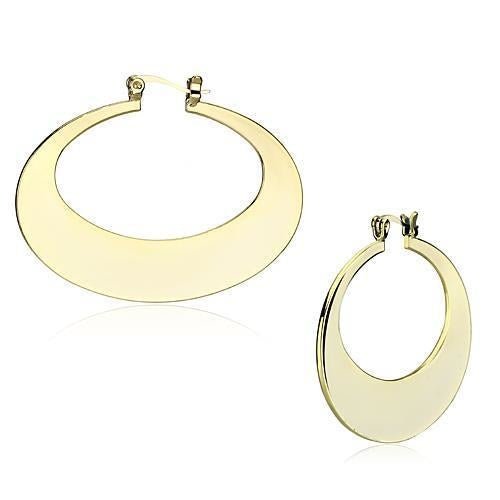 Orecchini in ferro dorato LO2737 di Sajishop, stile elegante e raffinato, visibili in dettaglio.