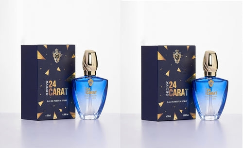 Profumo unisex 24 Carat Sajishop da 30ml, fragranza duratura per uomini e donne, flacone elegante e raffinato.