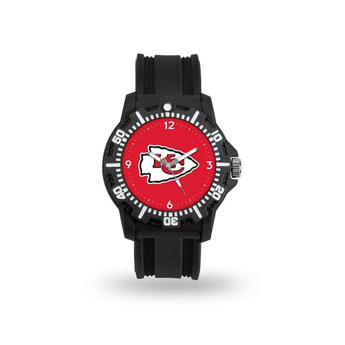 Orologi da uomo e donna NFL con logo della squadra Oakland Raiders, design Game Time, cinturino in silicone, stile sportivo.
