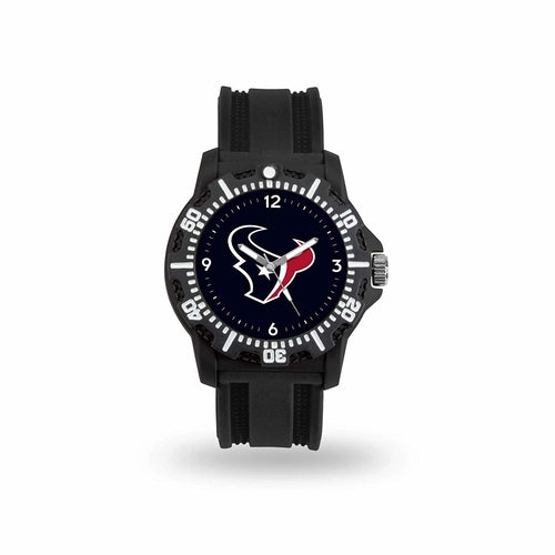 Orologi unisex Game Time NFL con logo dei Oakland Raiders, cinturino in silicone nero, design sportivo e resistente