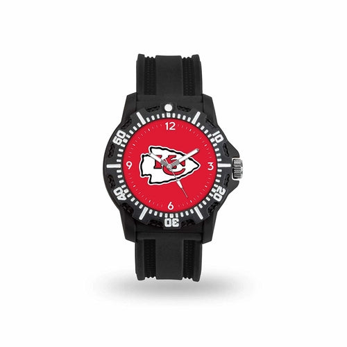 Orologi Game Time NFL con logo della squadra Oakland Raiders, da uomo e donna, cinturino in silicone nero e dettagli sportivi.