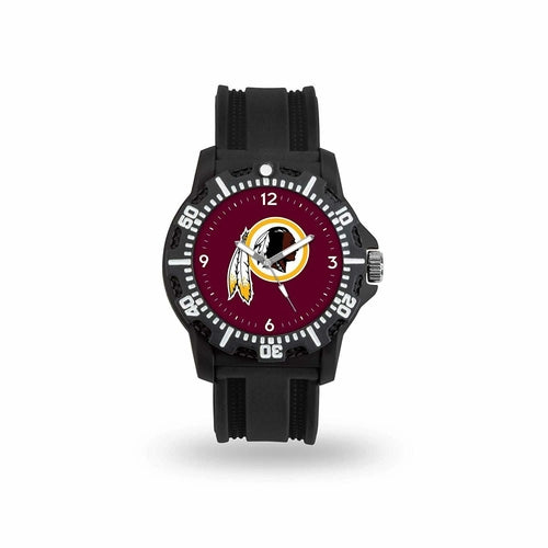 Orologi unisex Game Time NFL con logo dei Oakland Raiders, cinturino in silicone nero, stile sportivo e moderno.