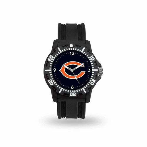 Orologi da polso Game Time NFL con logo dei Oakland Raiders, modelli uomo e donna, cinturino in silicone nero con dettagli team
