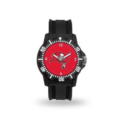 Orologi unisex Game Time NFL con logo dei Oakland Raiders, orologio sportivo con quadrante dettagliato e cinturino in silicone nero