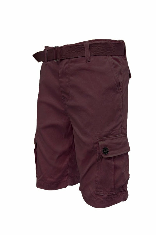 Pantaloncini cargo con cintura e cintura regolabile, colore ruggine, taglia 3XL, stile casual Sajishop.