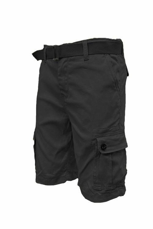 Pantaloncini cargo con cintura di colore ruggine e tasche, marca Sajishop, taglia 3XL.