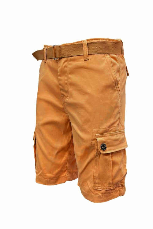 Short cargo con cintura Sajishop in tessuto rust, taglia 3XL, stile casual e pratico, ideale per l'estate.