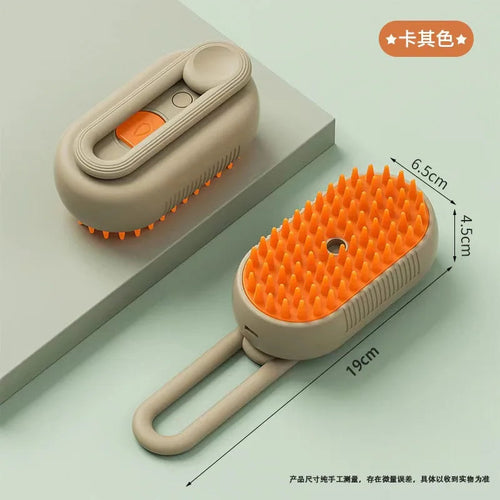 Spazzola a vapore Sajishop per animali, strumento per rimuovere pelo di gatto e cane, ideale per toelettatura e grooming.