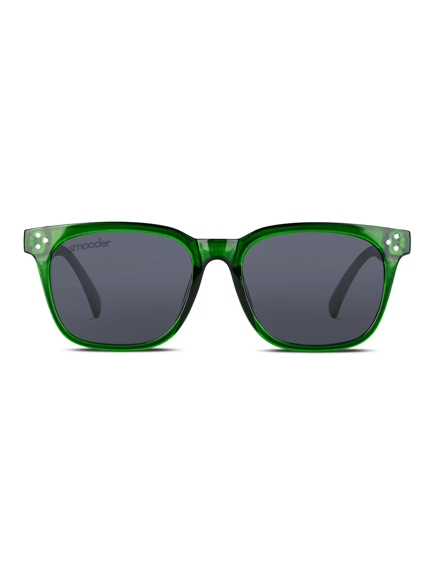 Occhiali da sole Smooder Moapa verde con montatura elegante e lenti scure, stile moderno e protezione UV.