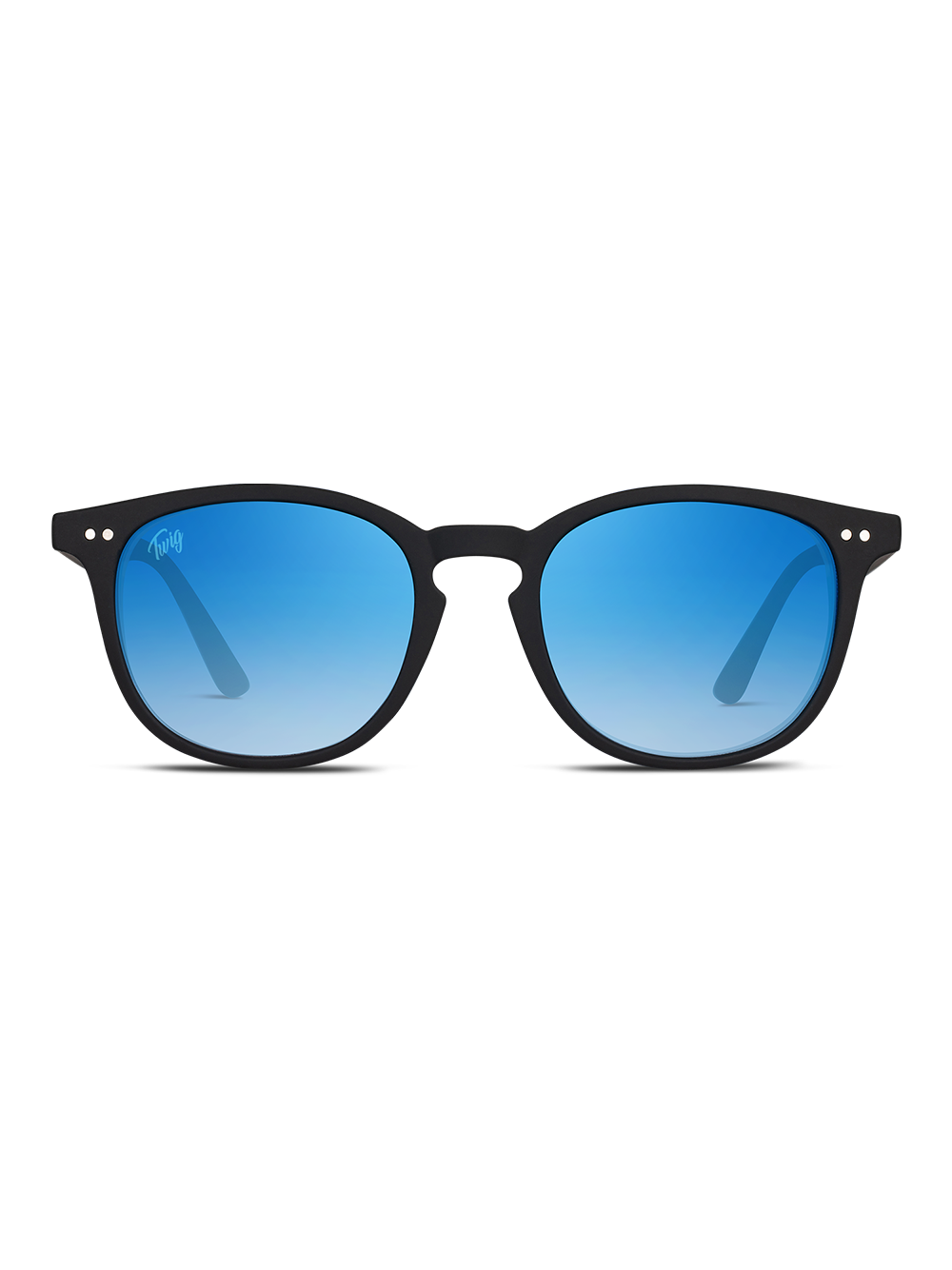 Occhiali da sole TWIG Concept Milano Bogart Rich Black con montatura in acetato e lenti scure, stile elegante e moderno